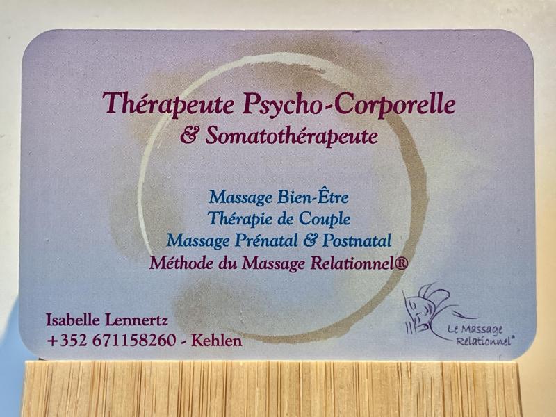 Massage Relationnel® : Thérapie Psycho-Corporelle par le Massage Relationnel® Musson - Virton - Kehlen - Luxembourg